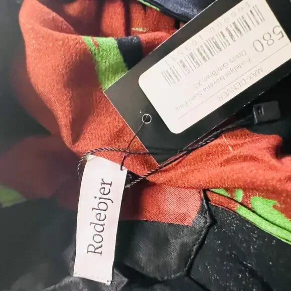 Rodebjer Gismara Printed Satin Crepe Dress Size XS NWT - Picture 10 of 11